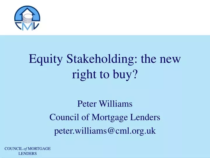 equity stakeholding the new right to buy