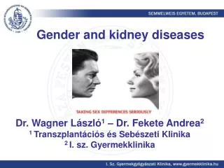 Gender and kidney diseases