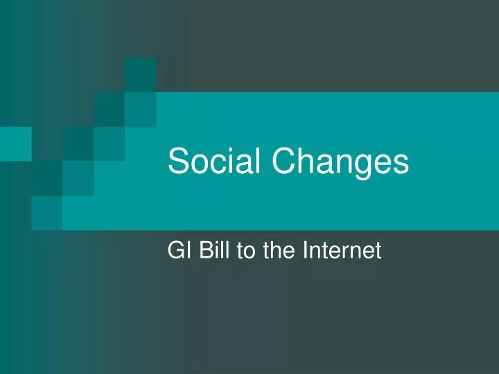 social changes