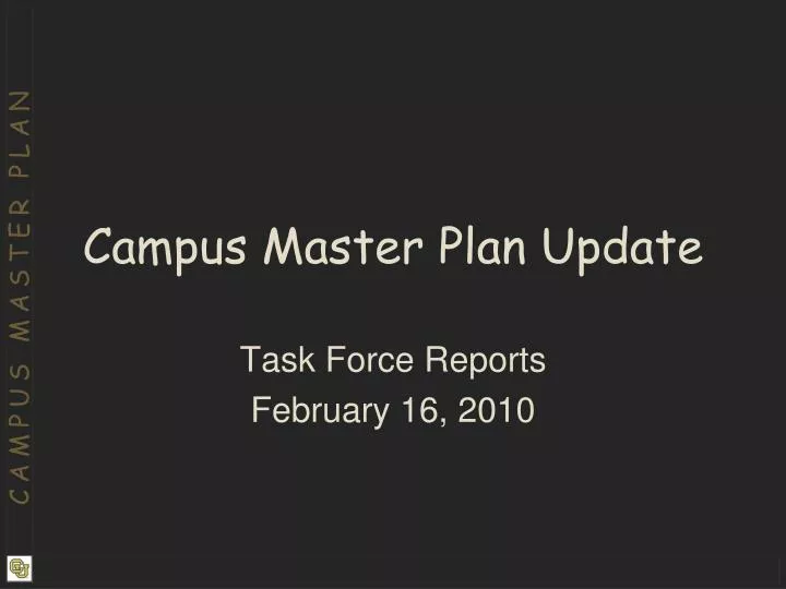 campus master plan update