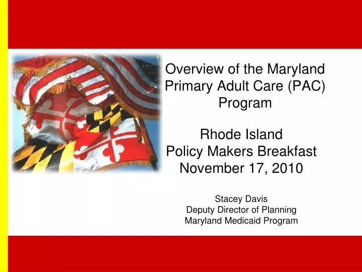 overview of the maryland primary adult care pac program