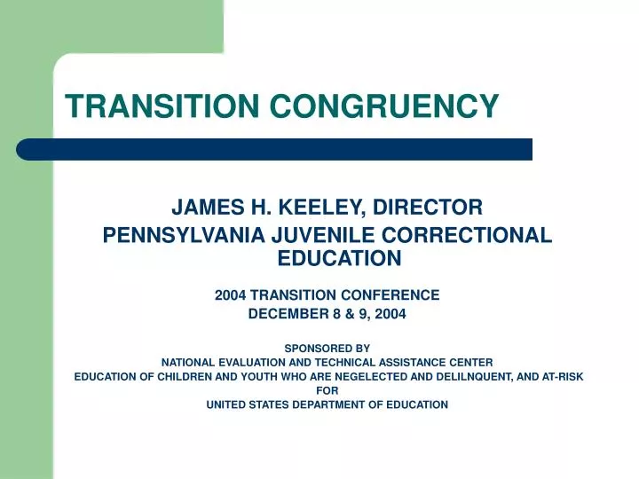 transition congruency