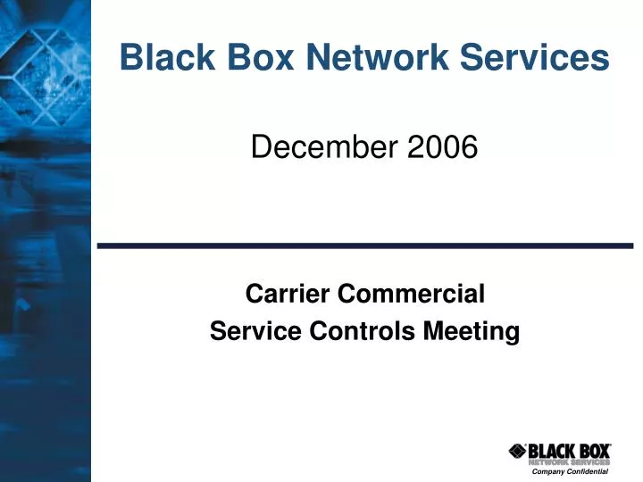 black box network services