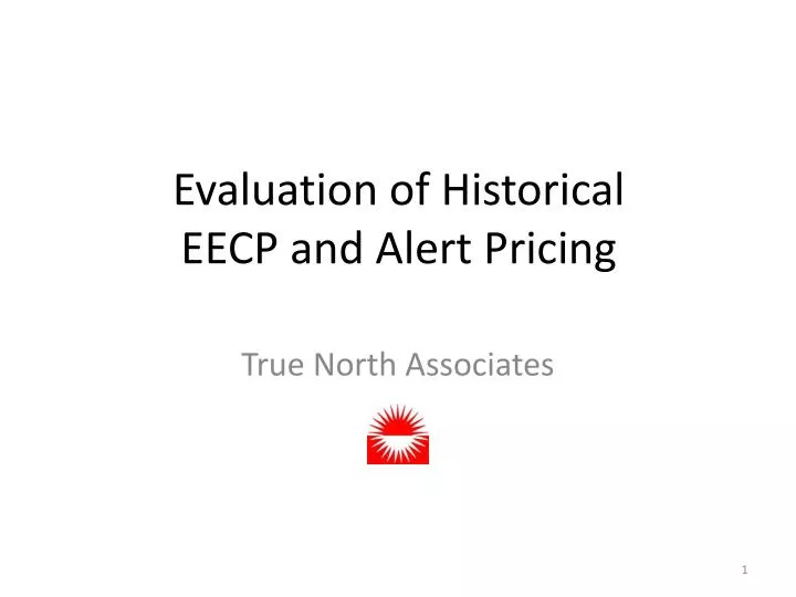 evaluation of historical eecp and alert pricing