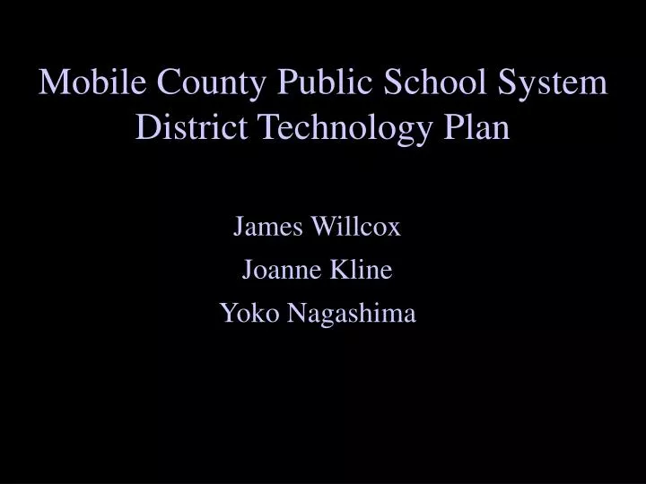mobile county public school system district technology plan