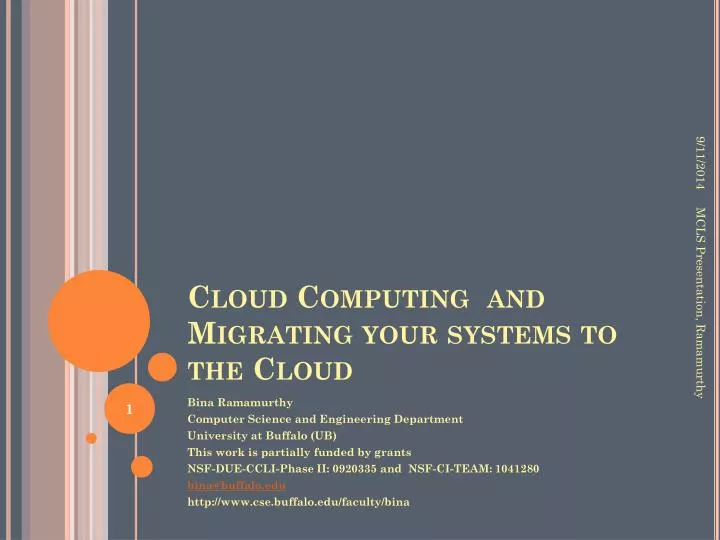 cloud computing and migrating your systems to the cloud