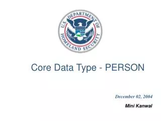 Core Data Type - PERSON