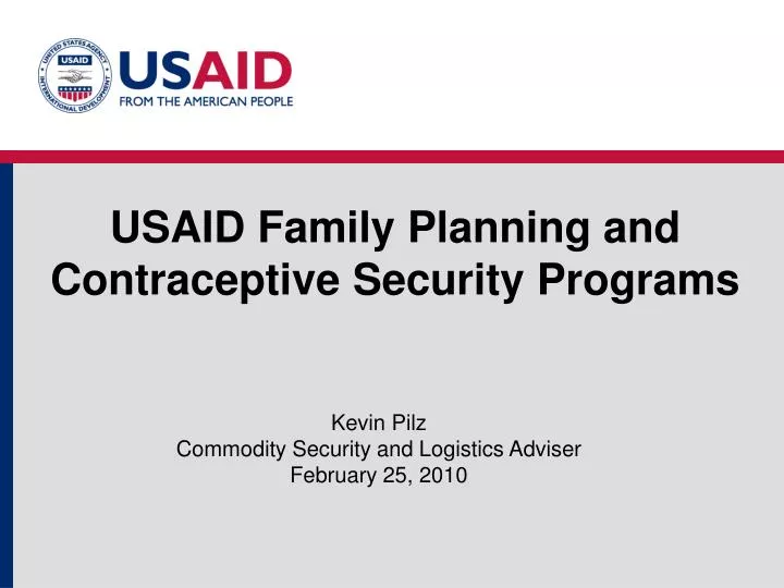 usaid family planning and contraceptive security programs