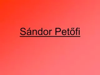 s ndor pet fi