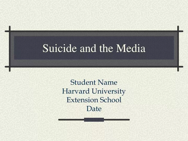 suicide and the media