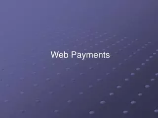 Web Payments