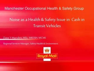 Manchester Occupational Health &amp; Safety Group