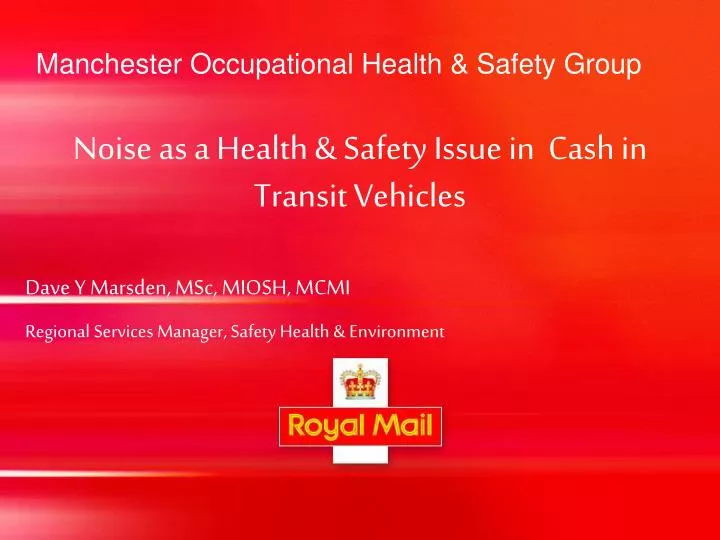 manchester occupational health safety group
