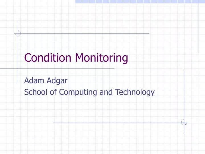 condition monitoring