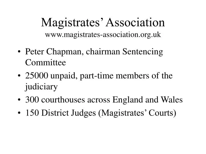 magistrates association www magistrates association org uk