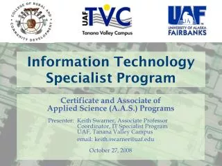 Information Technology Specialist Program