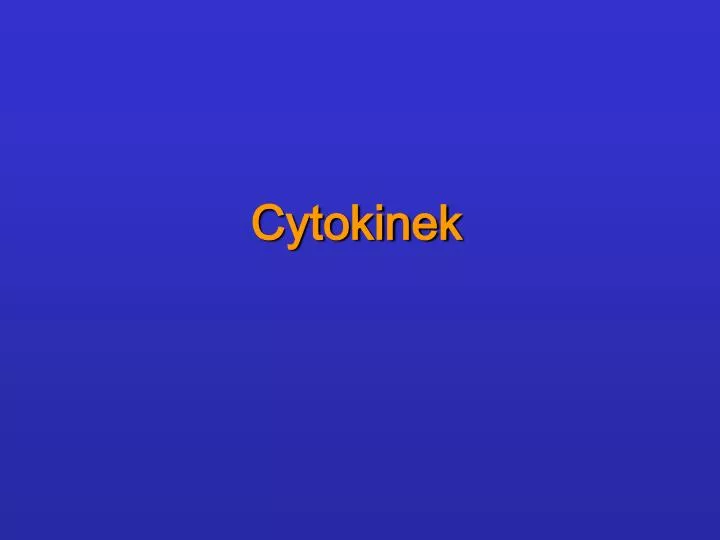 cytokinek