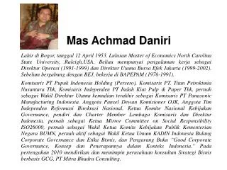 Mas Achmad Daniri