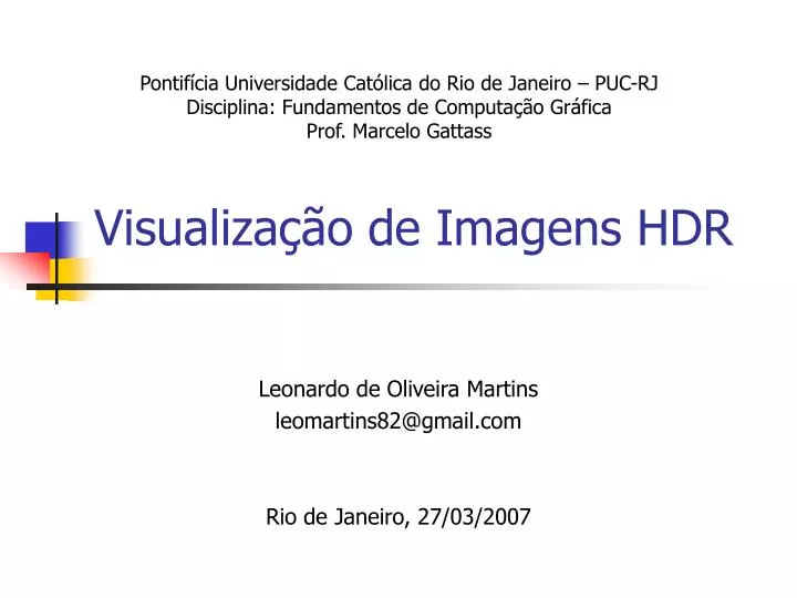 visualiza o de imagens hdr