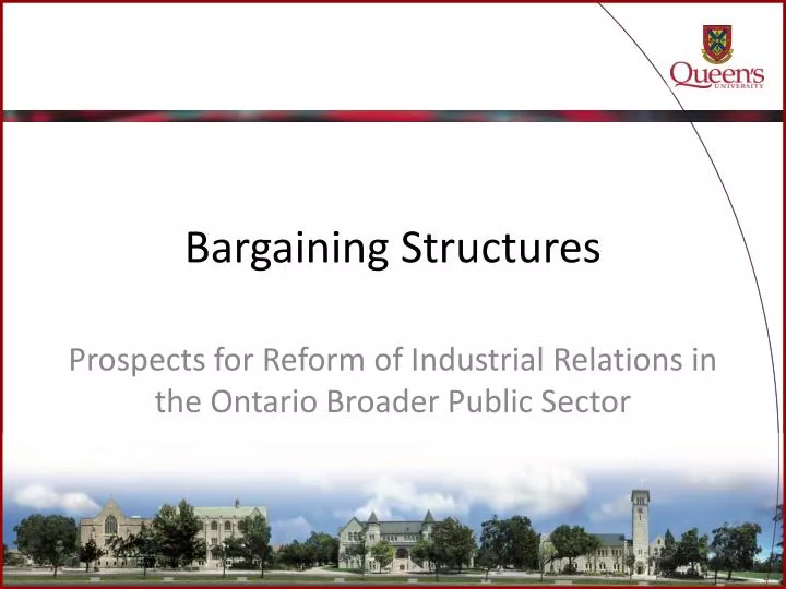 bargaining structures