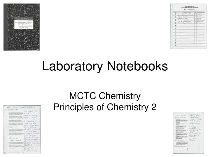 laboratory notebooks