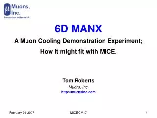 6D MANX A Muon Cooling Demonstration Experiment; How it might fit with MICE.