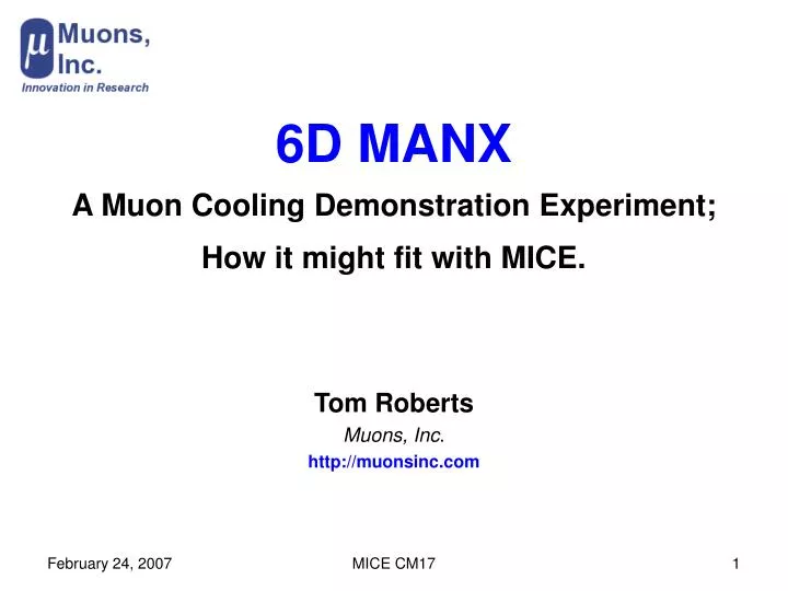 6d manx a muon cooling demonstration experiment how it might fit with mice