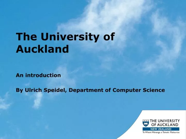 the university of auckland