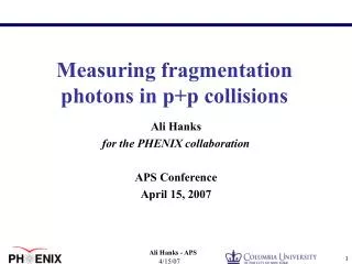 Measuring fragmentation photons in p+p collisions