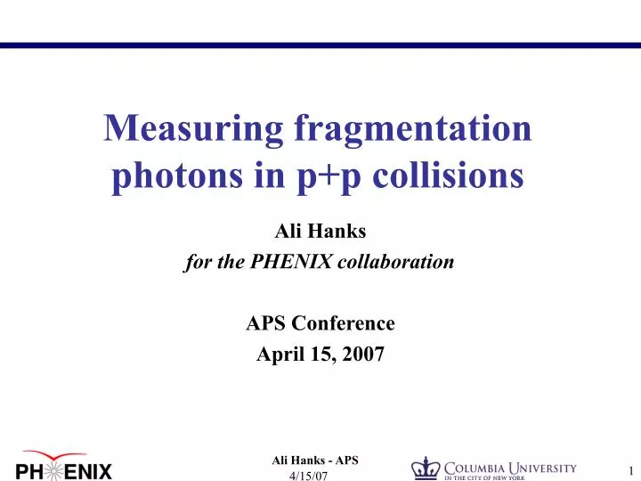 measuring fragmentation photons in p p collisions