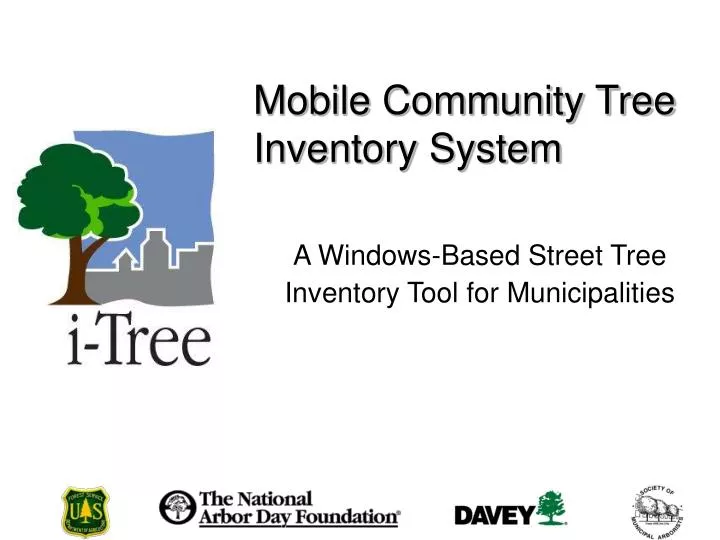 mobile community tree inventory system