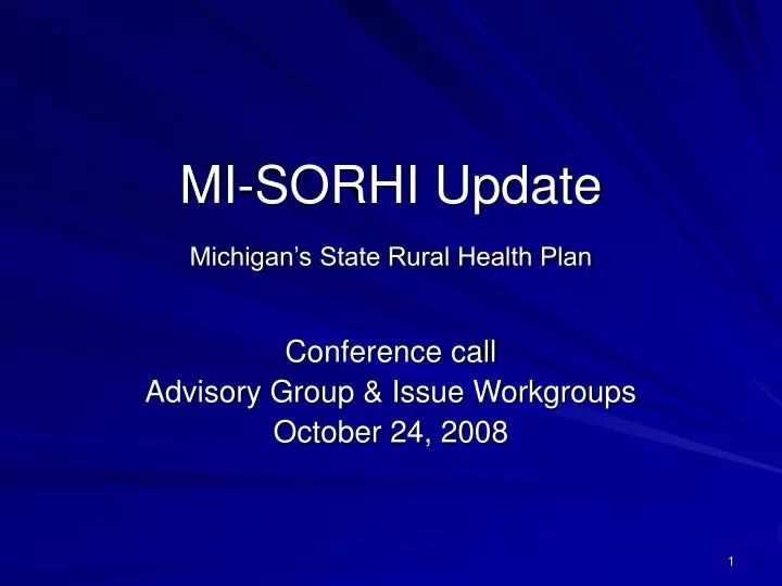 mi sorhi update michigan s state rural health plan