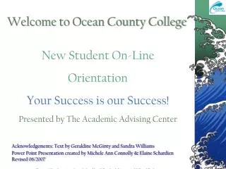 Welcome to Ocean County College