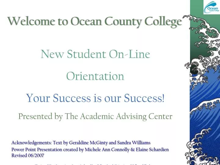 welcome to ocean county college