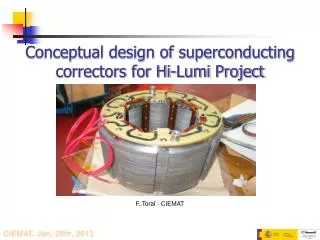 Conceptual design of superconducting correctors for Hi- Lumi Project