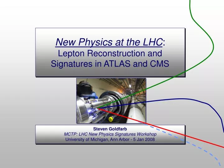 new physics at the lhc lepton reconstruction and signatures in atlas and cms