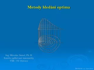metody hled n optima