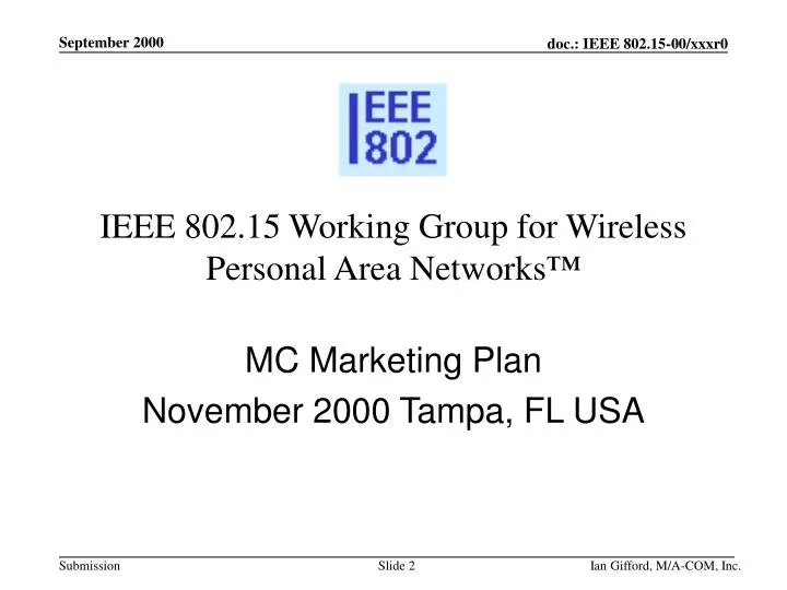 ieee 802 15 working group for wireless personal area networks