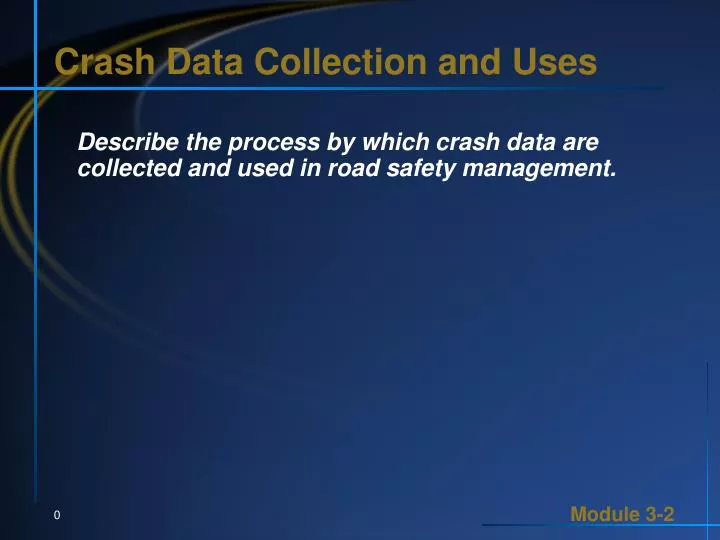 crash data collection and uses