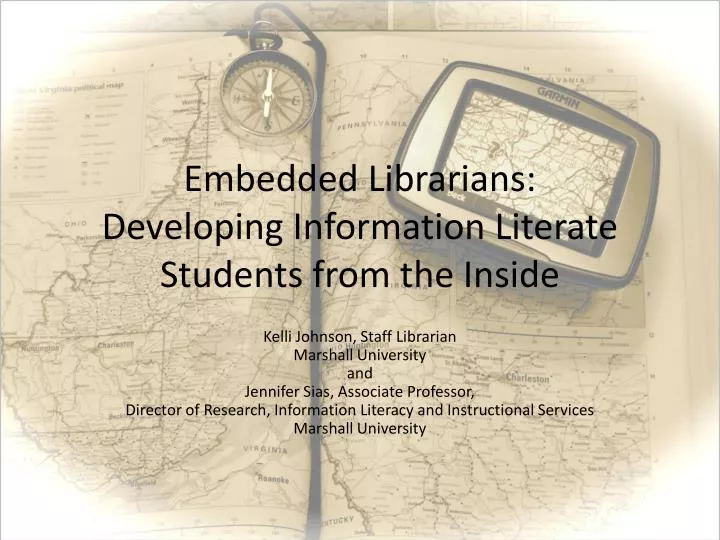 embedded librarians developing information literate students from the inside
