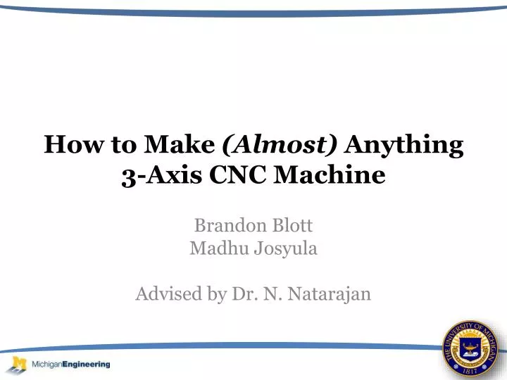 how to make almost anything 3 axis cnc machine