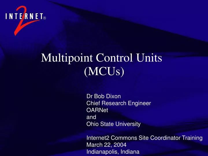 multipoint control units mcus