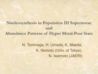 Nucleosynthesis in Population III Supernovae and Abundance Patterns of Hyper Metal-Poor Stars