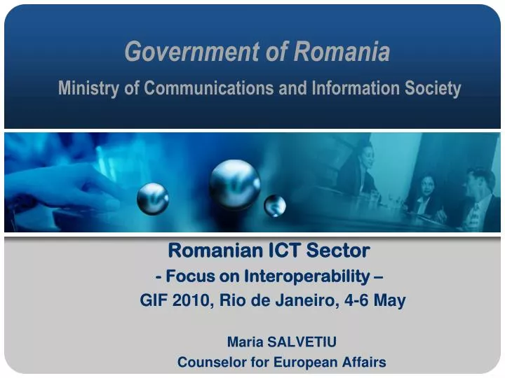 government of romania ministry of communications and information society