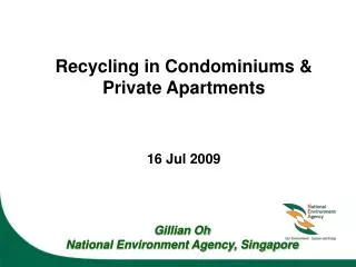 Recycling in Condominiums &amp; Private Apartments 16 Jul 2009