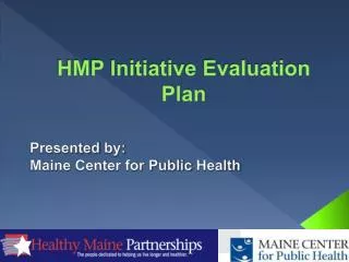 HMP Initiative Evaluation Plan