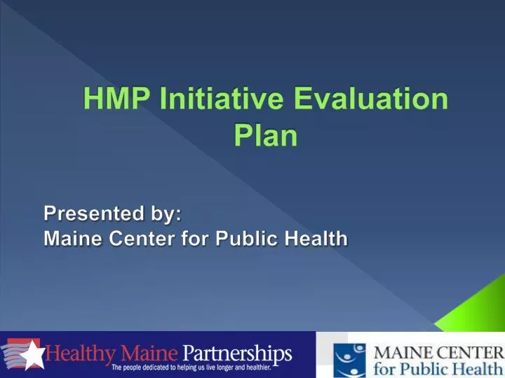 hmp initiative evaluation plan