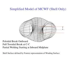 Simplified Model of MCWF (Shell Only)