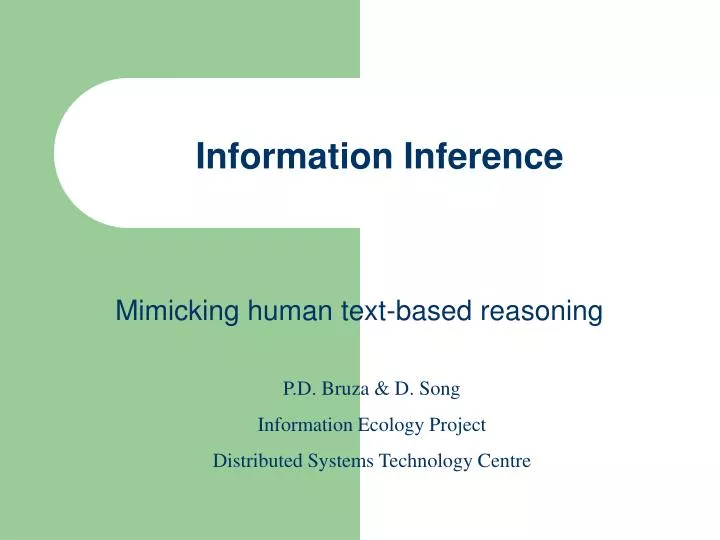information inference