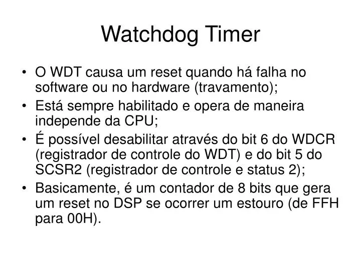 watchdog timer
